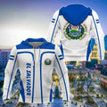 FUNSTUFFPRINT El Salvador Coat Of Arms Unisex 3D Hoodie and Zip Hoodie