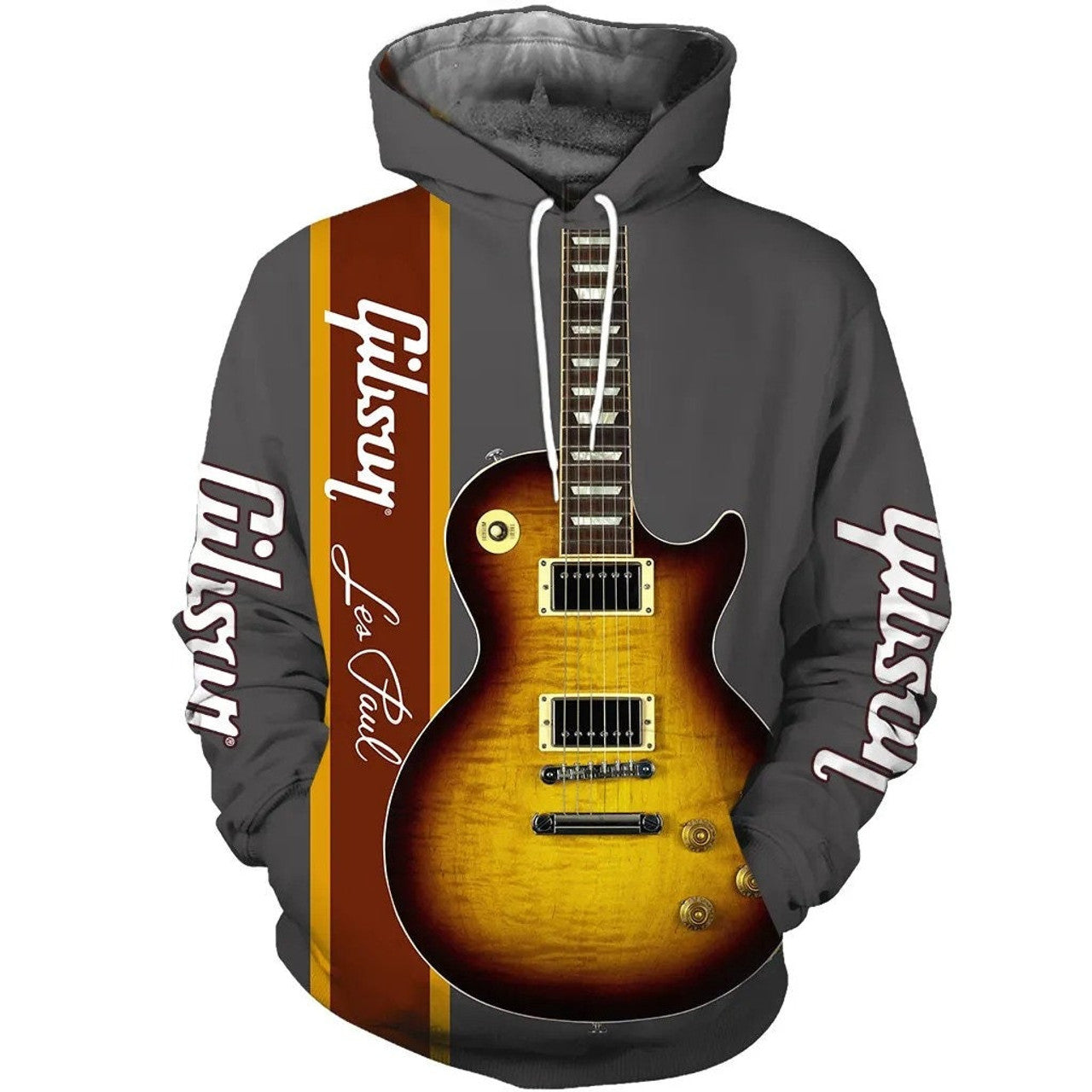 FUNSTUFFPRINT Electric Guitar Art 3D Hoodie and Zip Hoodie