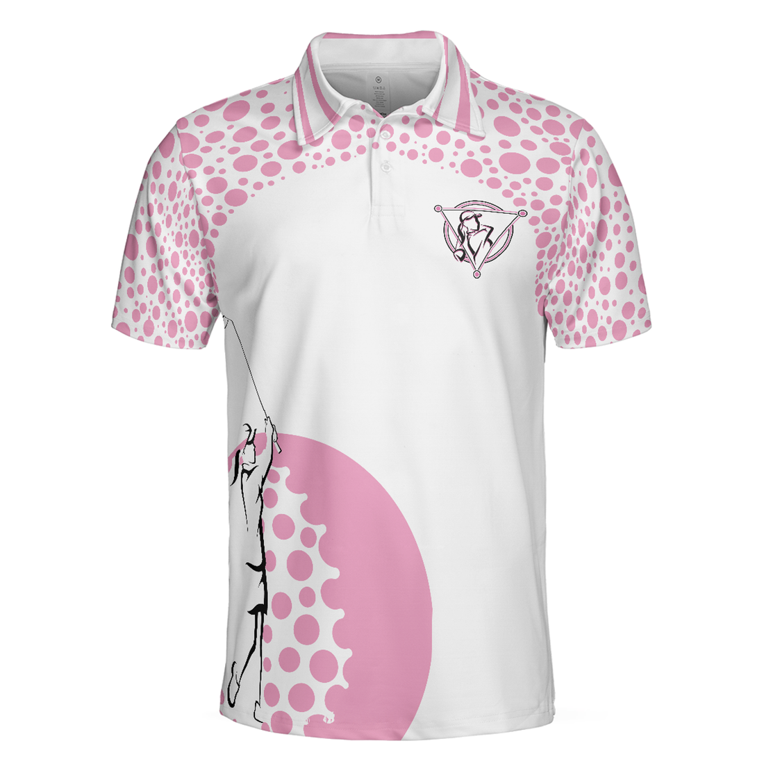 Empowered Women Empower Women Golf Pink Short Sleeve Polo Shirt, Polo Shirts For Men And Women