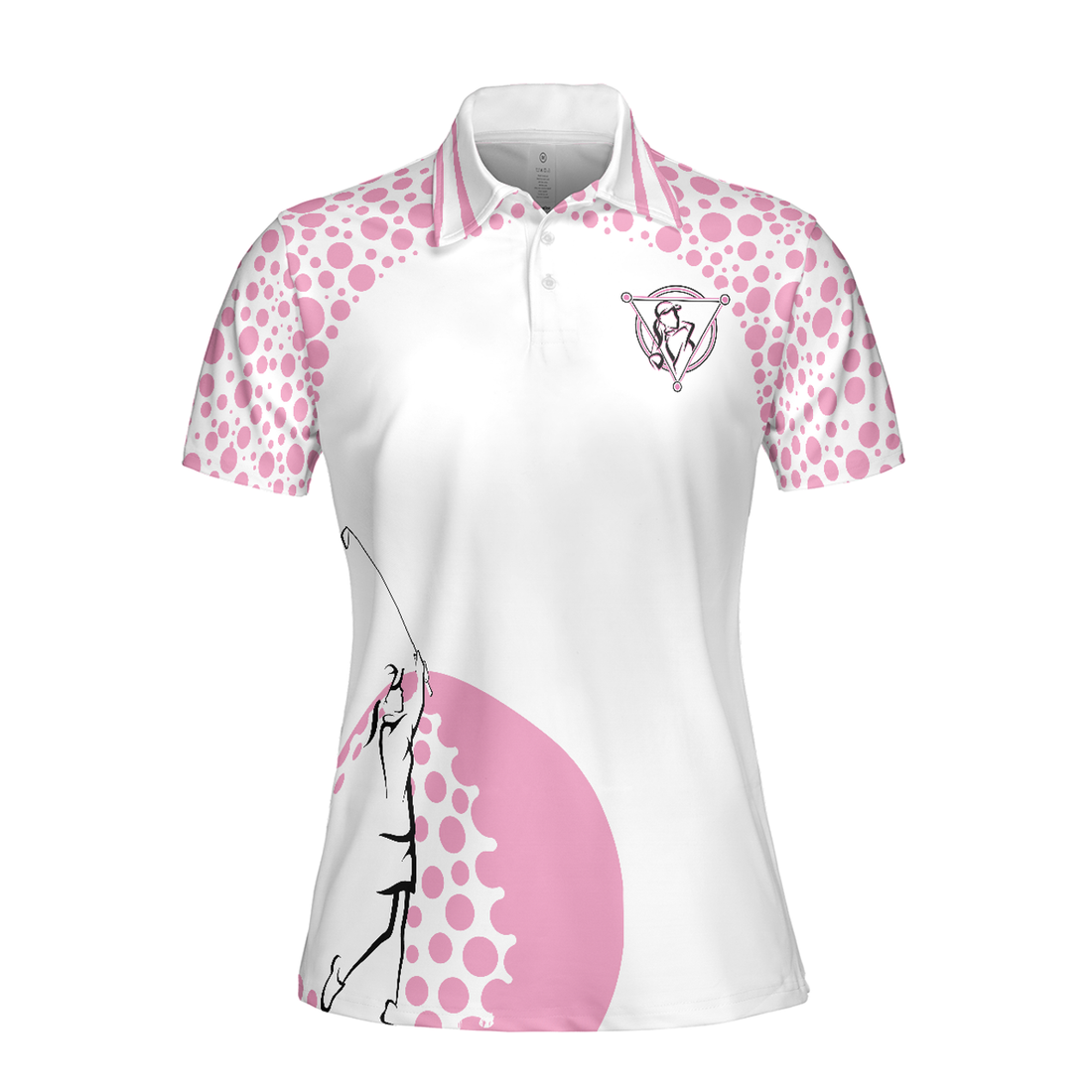 Empowered Women Empower Women Golf Pink Short Sleeve Women Polo Shirt, Golf Shirt For Ladies, Unique Female Golf Gift
