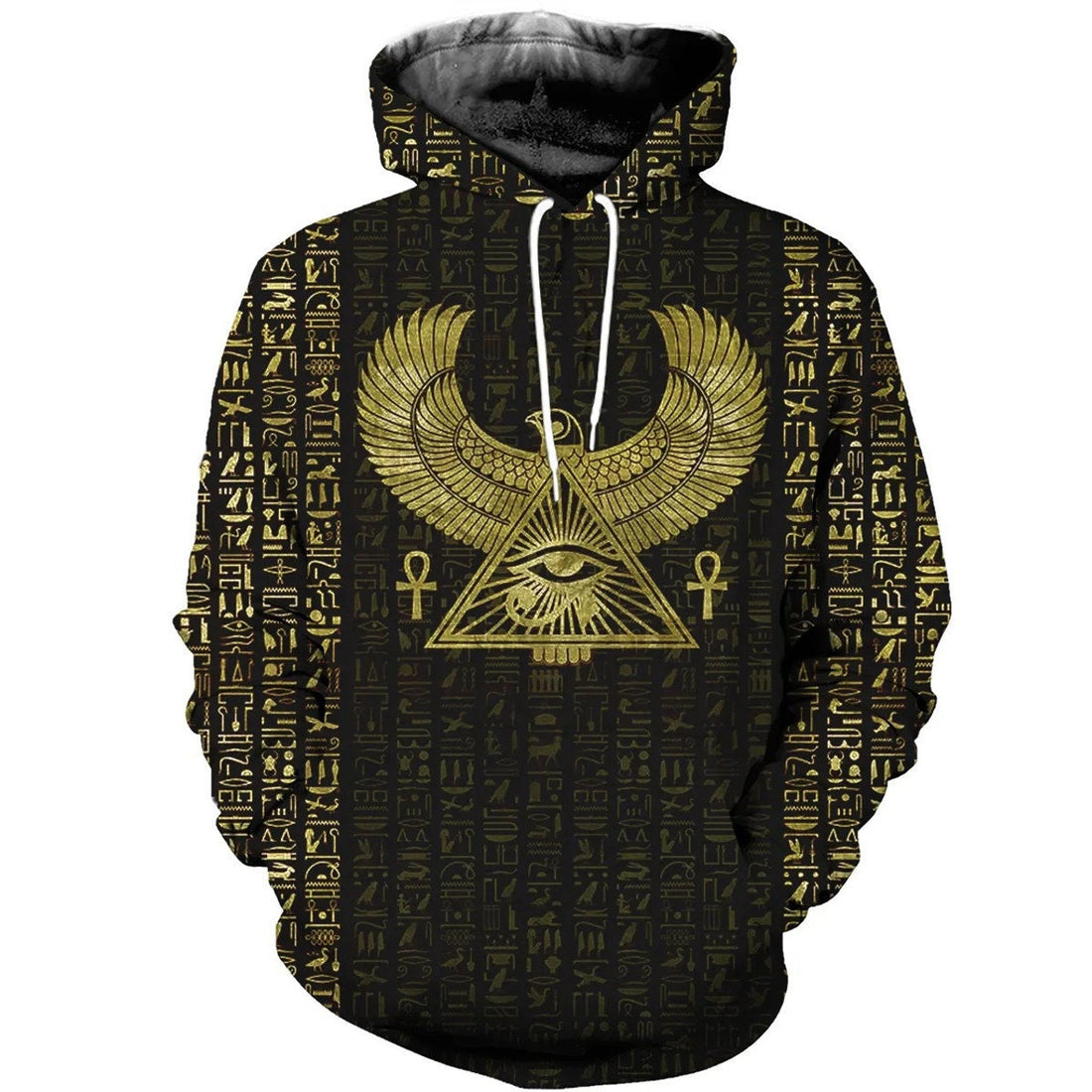 FUNSTUFFPRINT Eye Of Horus 3D Hoodie and Zip Hoodie