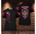 FUNSTUFFPRINT Nurse I Can Do All Things Through Christ 3D All Over Printed, Uniform Nurse Shirt 3D T-shirt