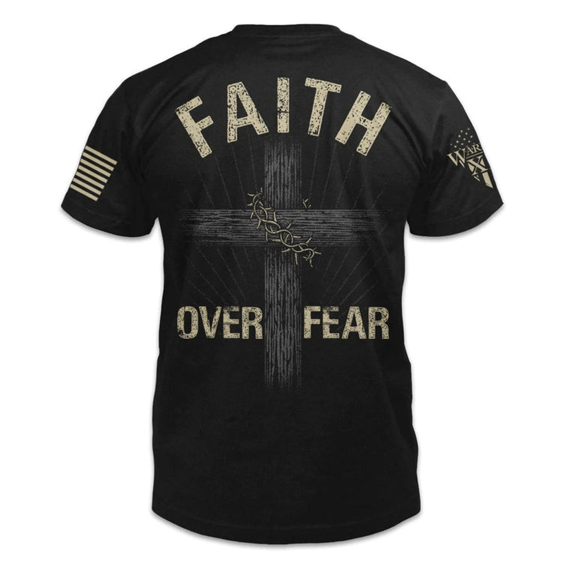 FUNSTUFFPRINT Faith Over Fear 3D All Over Printed T-Shirt, Tee 3D Faith Over Fear Shirts 3D T-shirt