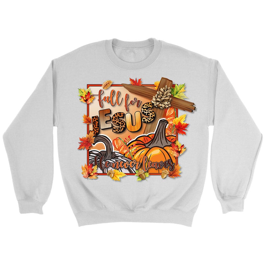 Fall for Jesus Pumpkins Cross Sweatshirt