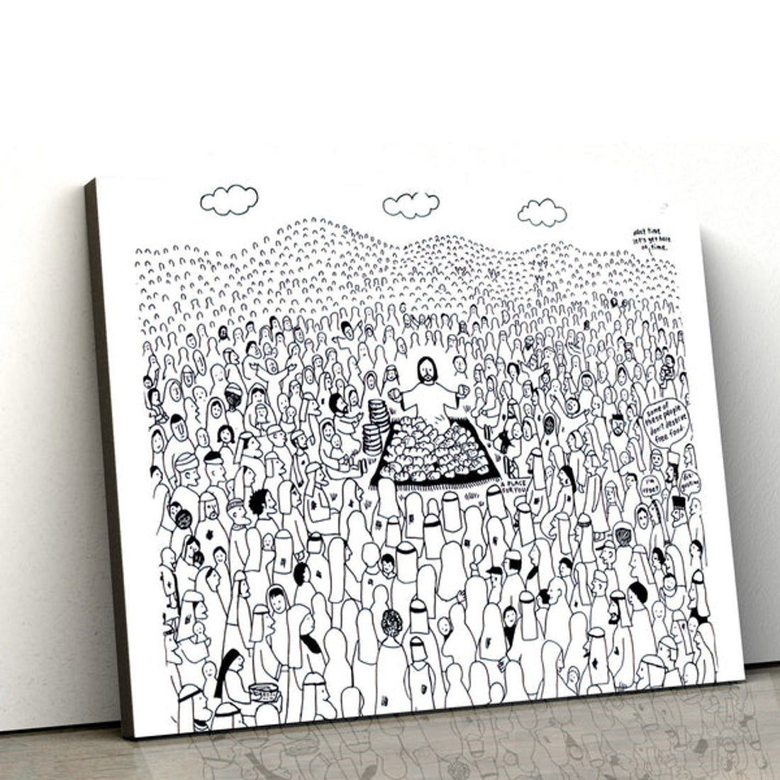Feeding Of The 5000 Canvas Wall Art - Christian Wall Posters 
