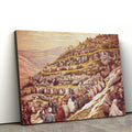 Jesus Feeds The Five Thousand Canvas Poster - Christian Wall Art 