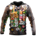 FUNSTUFFPRINT Food Beautiful Sushi Idea 3D Hoodie and Zip Hoodie