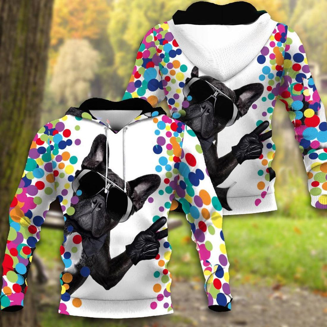 FUNSTUFFPRINT French Bulldog Ntqj Dtm Unisex 3D Hoodie and Zip Hoodie