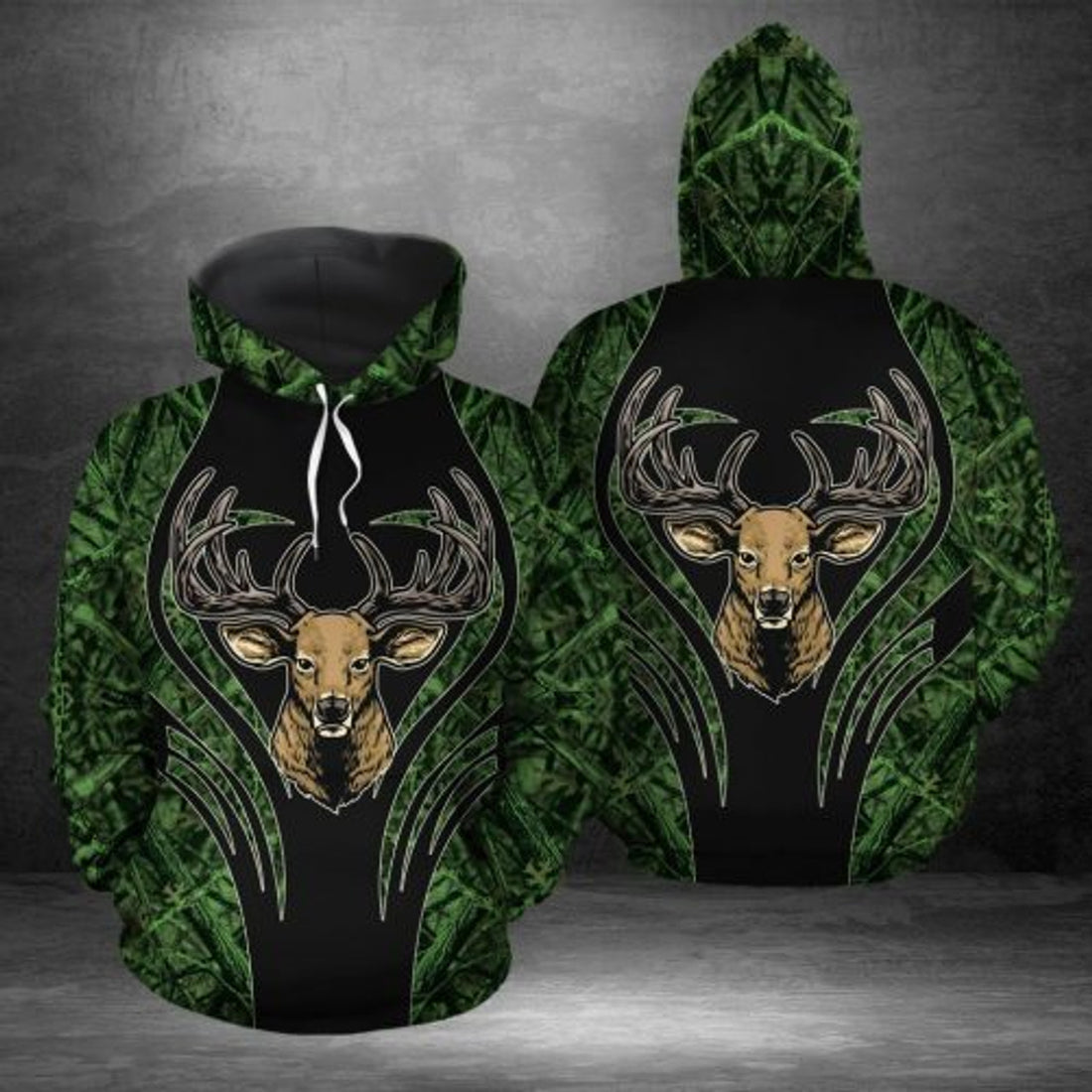 FUNSTUFFPRINT Deer Hunting 3D Hoodie and Zip Hoodie