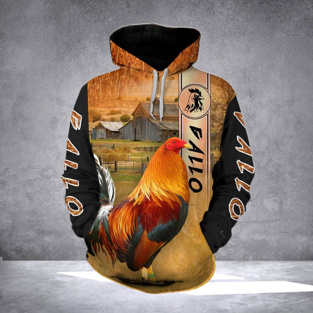 FUNSTUFFPRINT Gallo Ranch Grass 3D Hoodie and Zip Hoodie