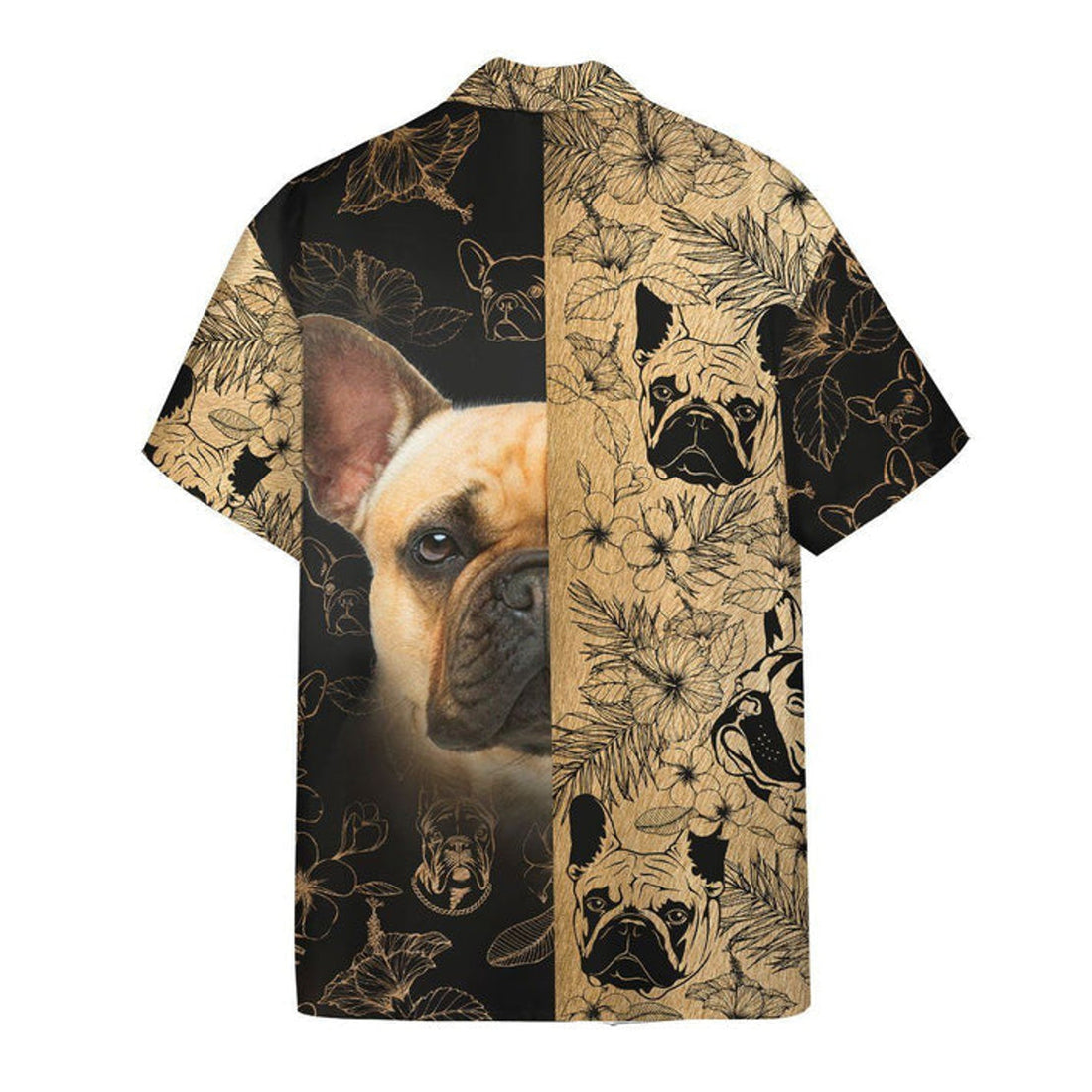 Lovelypod - 3D French Bulldog Hawaii shirt, Hawaiian Shirts for Men Short Sleeve Aloha Beach Shirt
