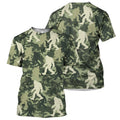 Bigfoot 3D All Over Printed Shirt, Bigfoot Camping Hoodie Men Women