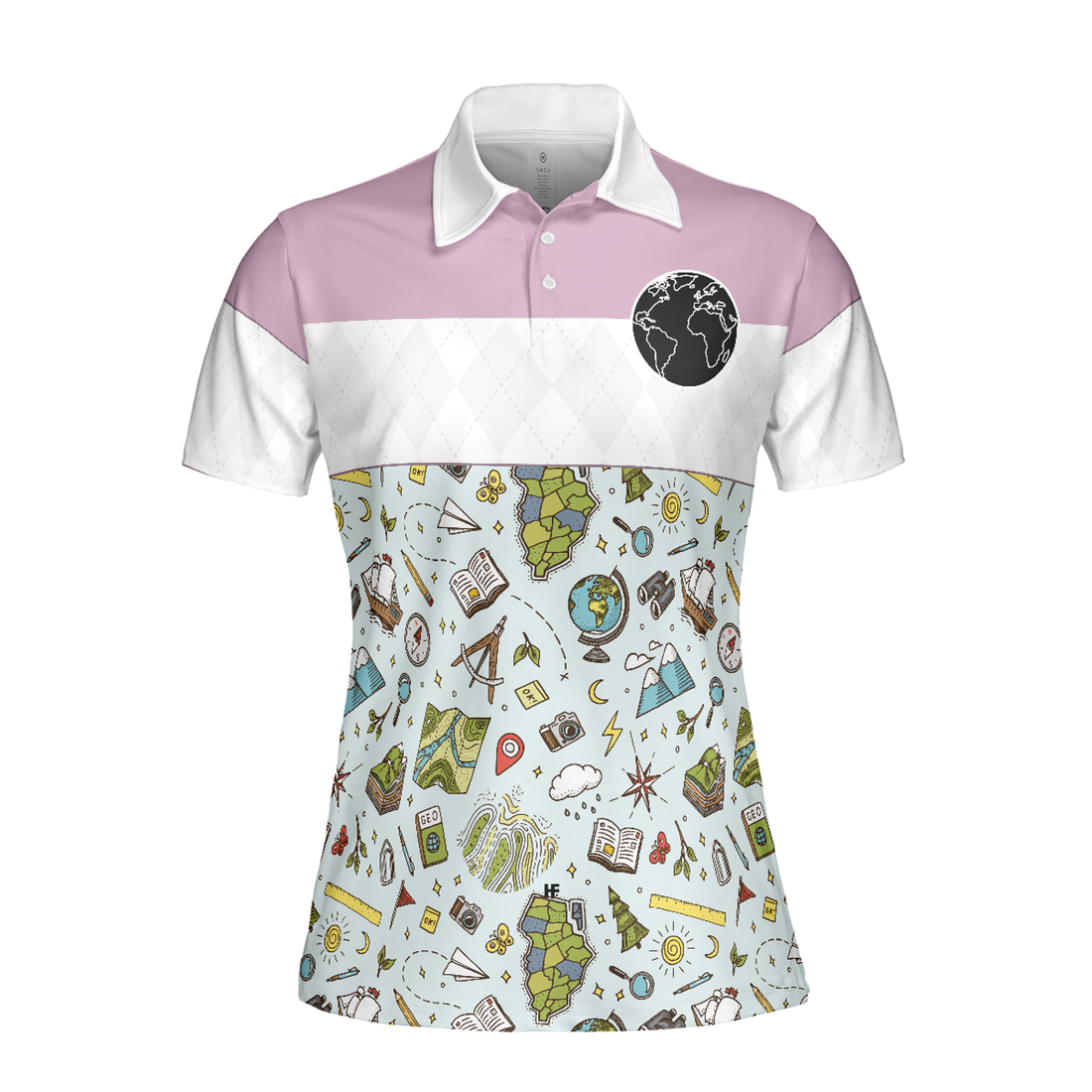 Geography Teacher Short Sleeve Women Polo Shirt