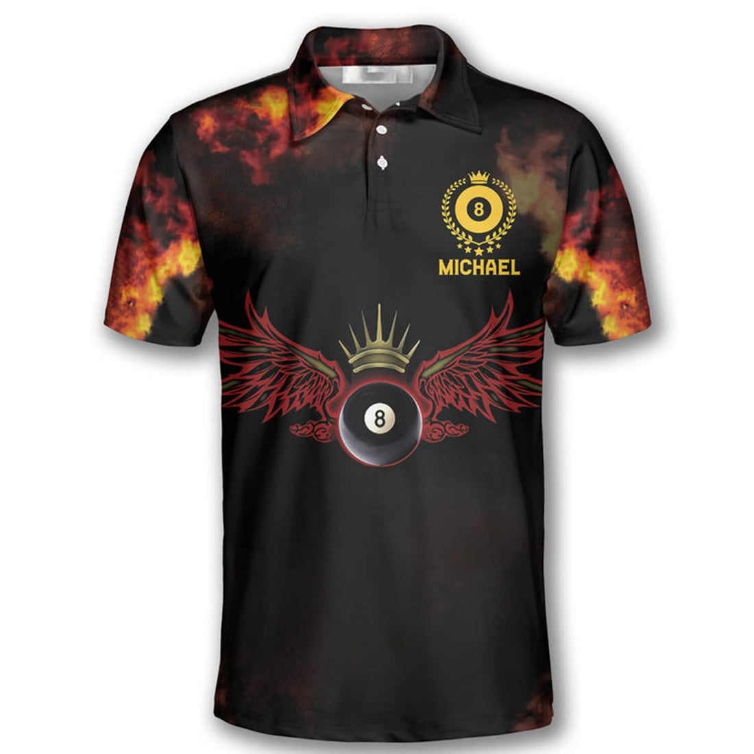 Custom On the Snap Custom Billiard Shirts for Men, Custom Billiard Shirts for Team, Billiard Polo Shirts