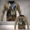 FUNSTUFFPRINT Gift For Dog Lover Boston Terrier ALL OVER 3D Hoodie and Zip Hoodie