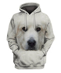 FUNSTUFFPRINT Gift For Dog Lover Great Pyrenees Face Hair 3D Hoodie and Zip Hoodie