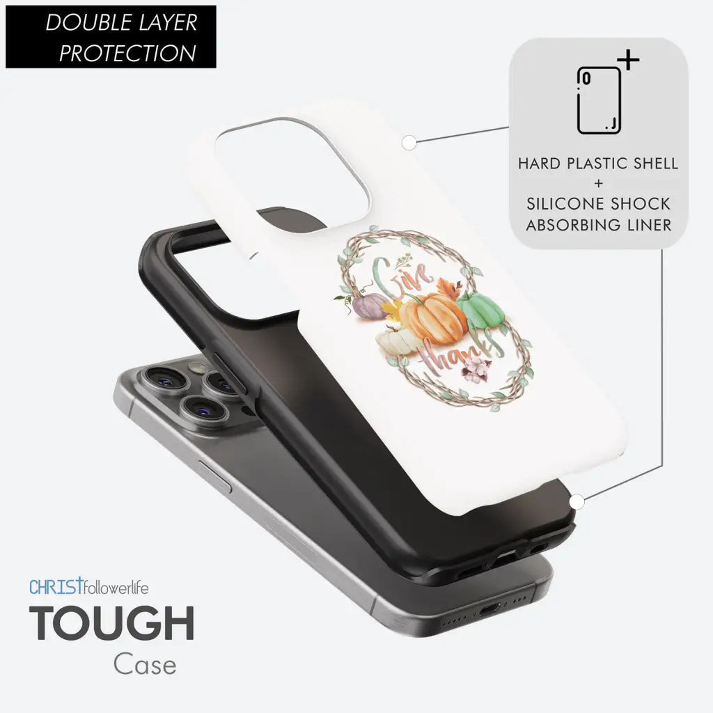 Give Thanks Fall Pumpkins Phone Case