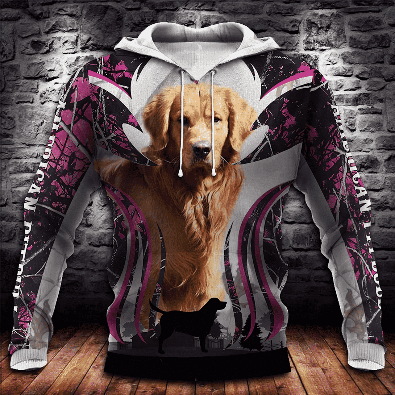 FUNSTUFFPRINT Golden Retriever Golden Retriever 3D Hoodie and Zip Hoodie
