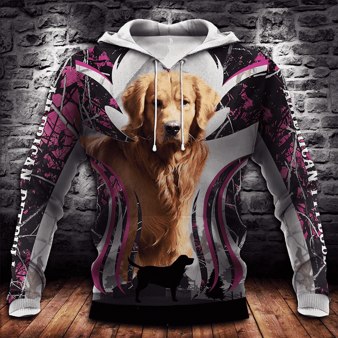 FUNSTUFFPRINT Golden Retriever Golden Retriever 3D Hoodie and Zip Hoodie