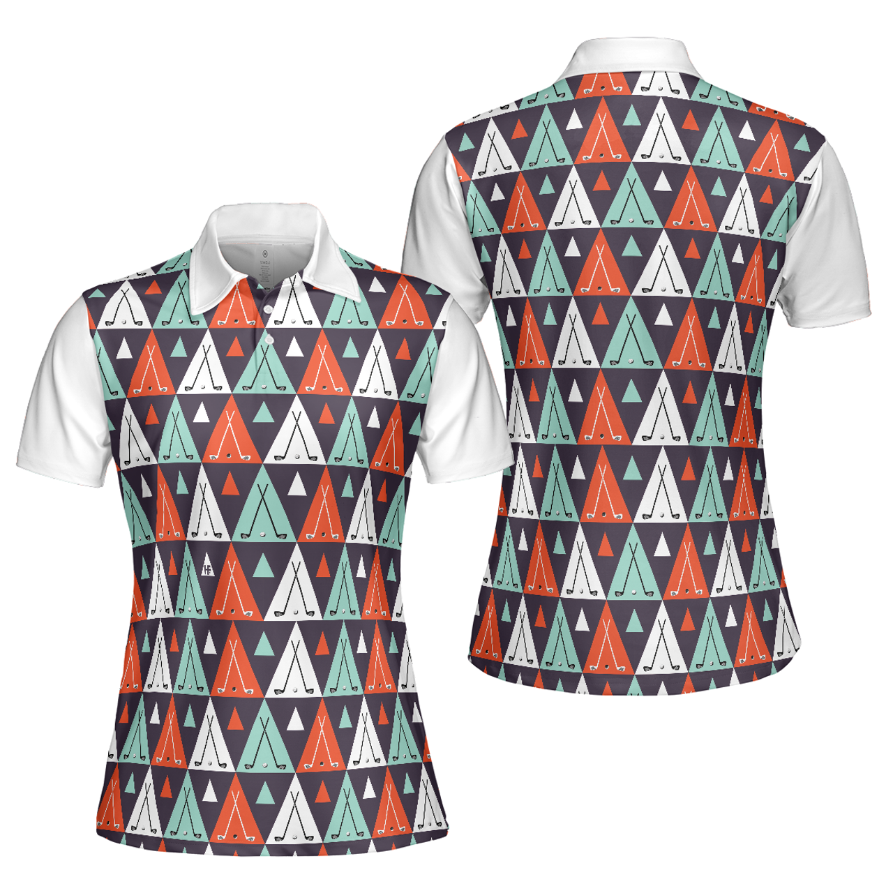 Golf Life In Ethnic Style Short Sleeve Women Polo Shirt