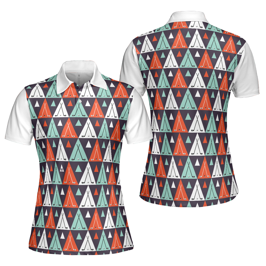 Golf Life In Ethnic Style Short Sleeve Women Polo Shirt