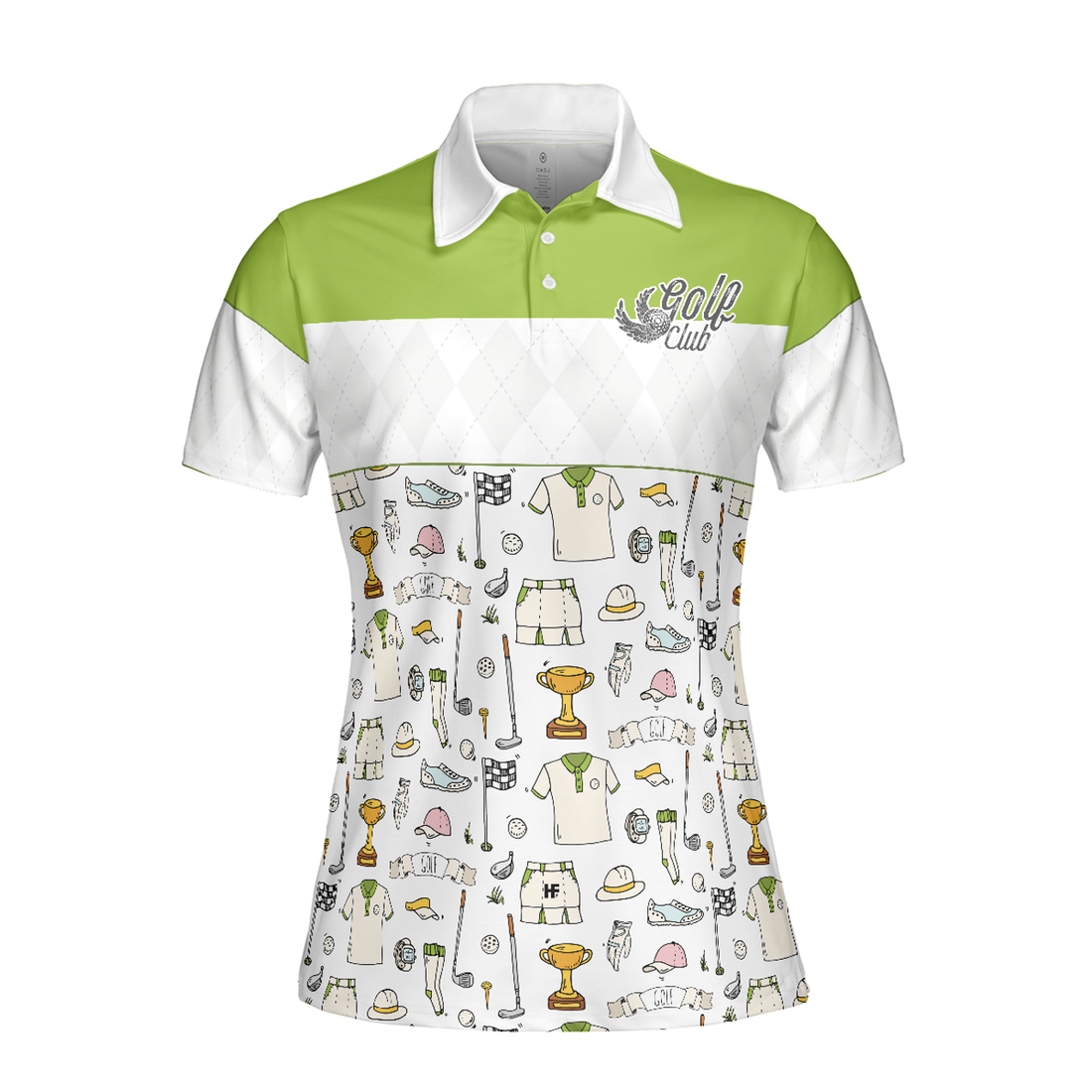 Golf Life In Green V2 Short Sleeve Women Polo Shirt