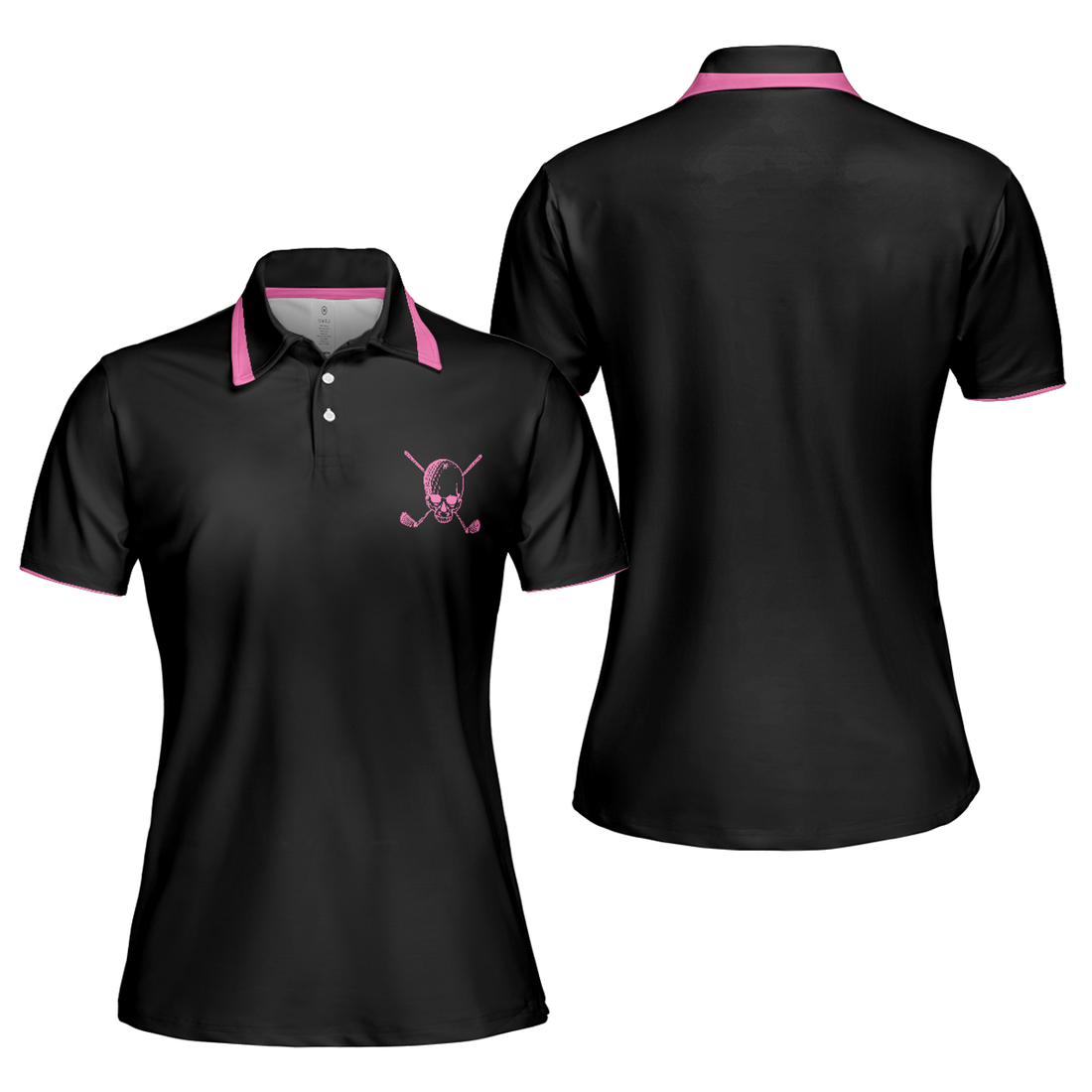 Golf Skull Women Shirt Short Sleeve Women Polo Shirt