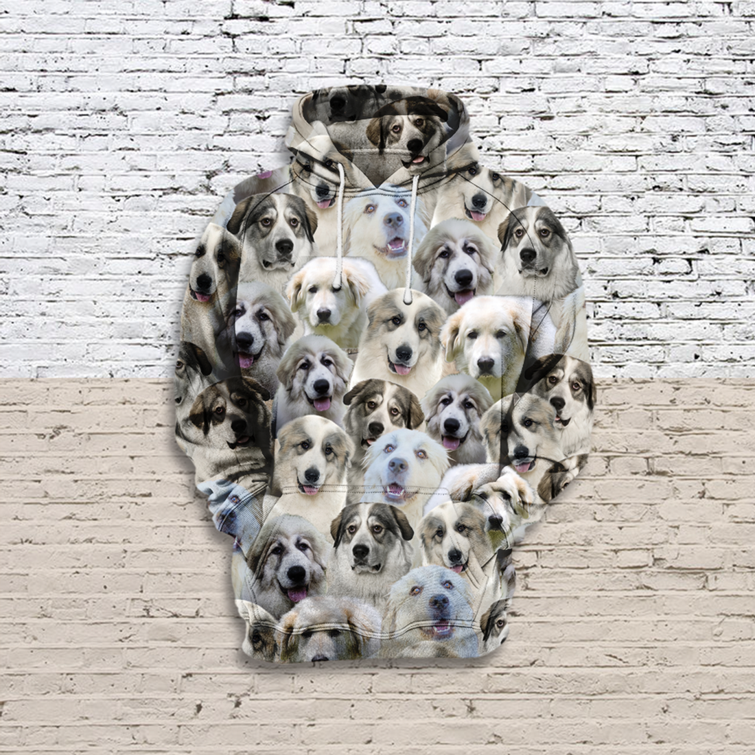 FUNSTUFFPRINT Great Pyrenees Dog 3D Hoodie and Zip Hoodie