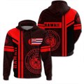 FUNSTUFFPRINT Hawaii 3D Hoodie and Zip Hoodie