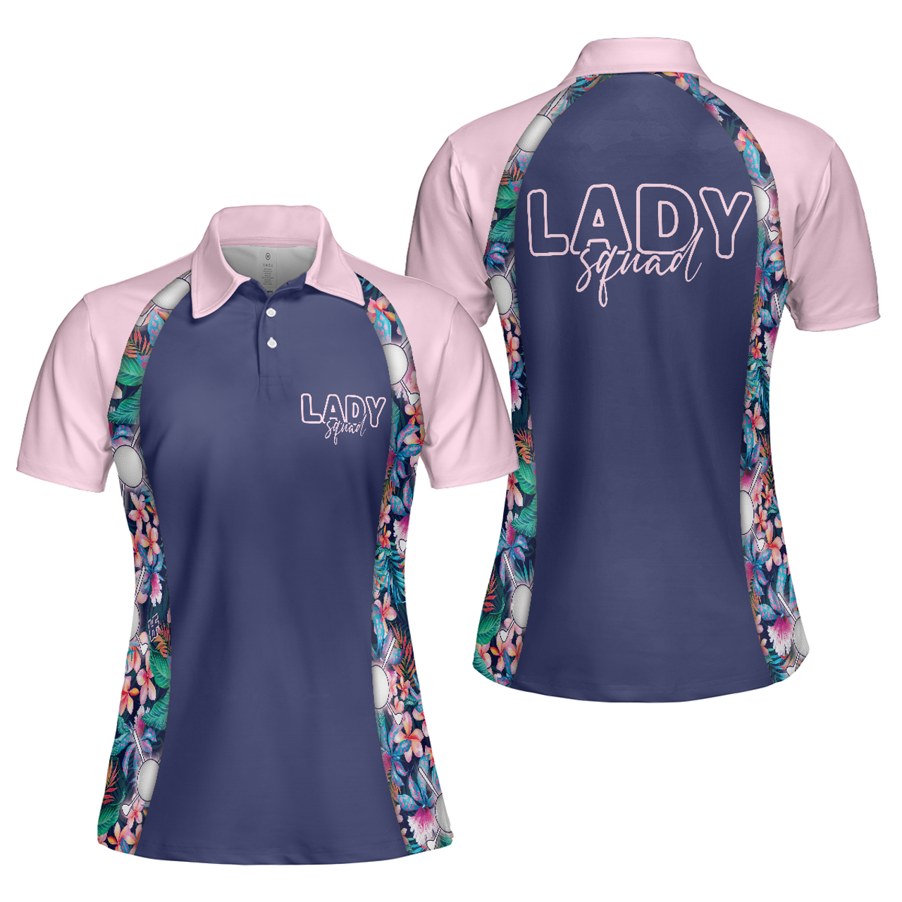 Hawaiian Dream And Golf Short Sleeve Women Polo Shirt