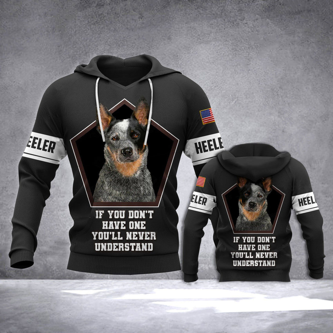 FUNSTUFFPRINT Heeler 3D Hoodie 3D Hoodie and Zip Hoodie