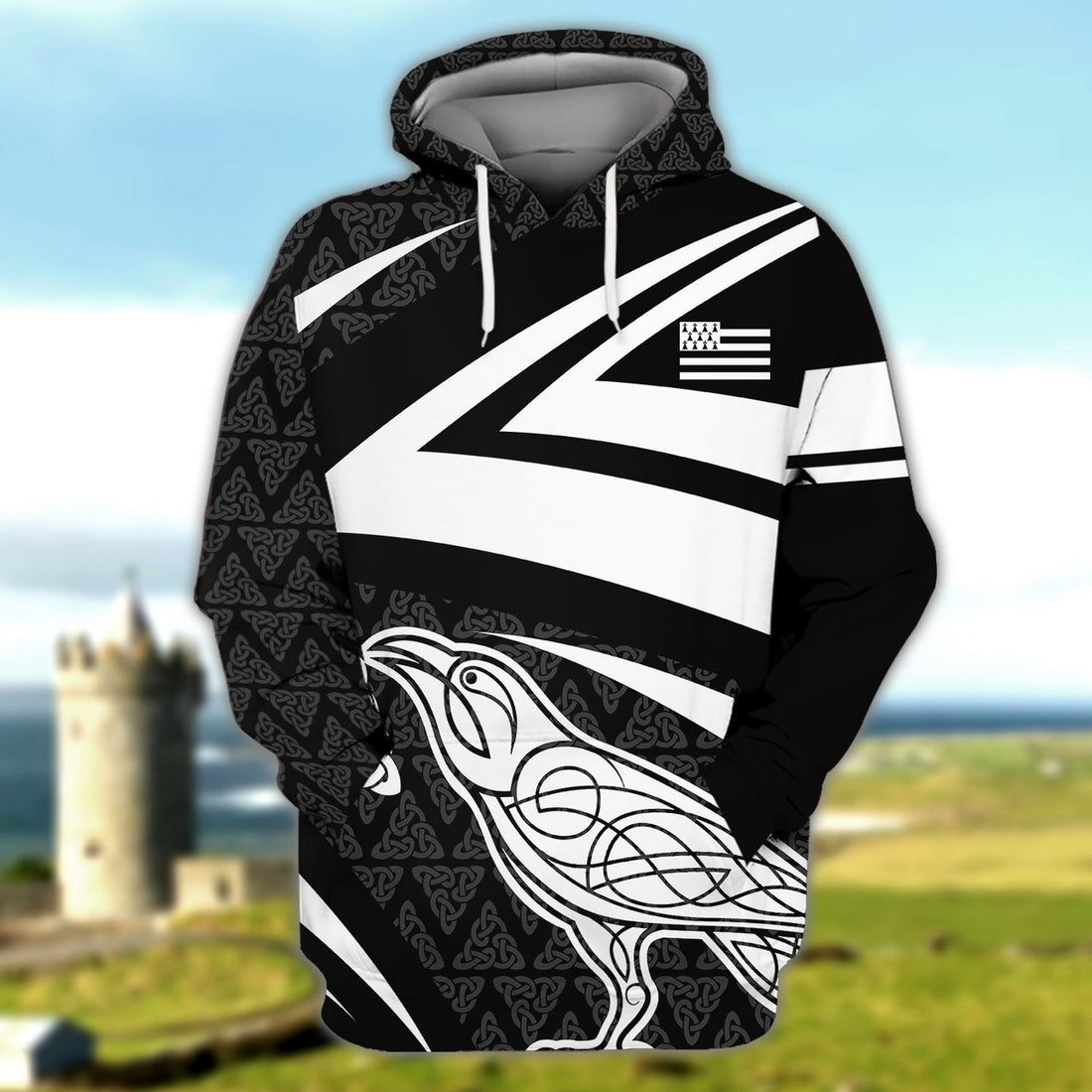 FUNSTUFFPRINT Brittany Celtic Full Print 15 3D Hoodie and Zip Hoodie