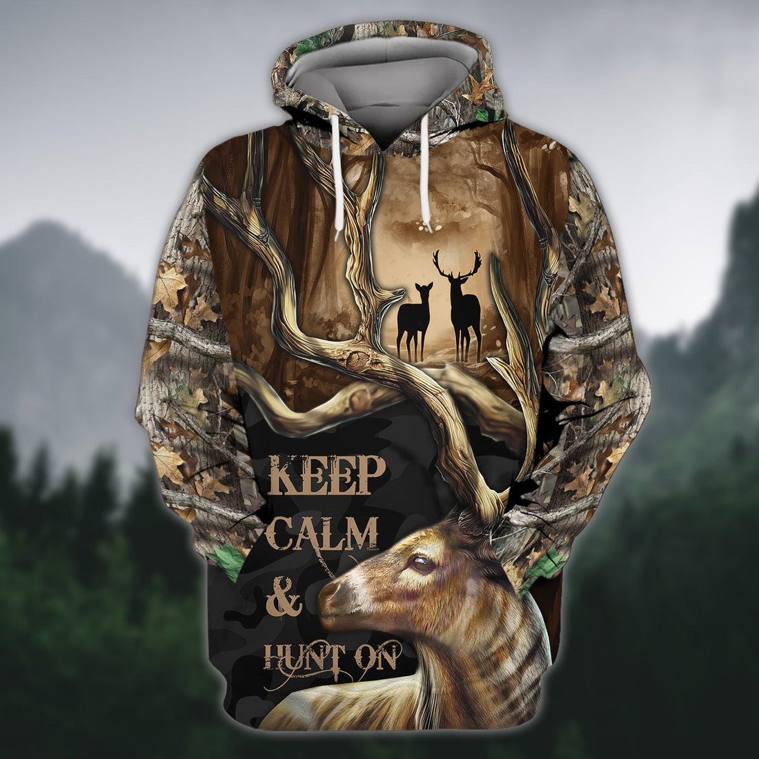 FUNSTUFFPRINT- Hunting - Hadn 3D Hoodie and Zip Hoodie