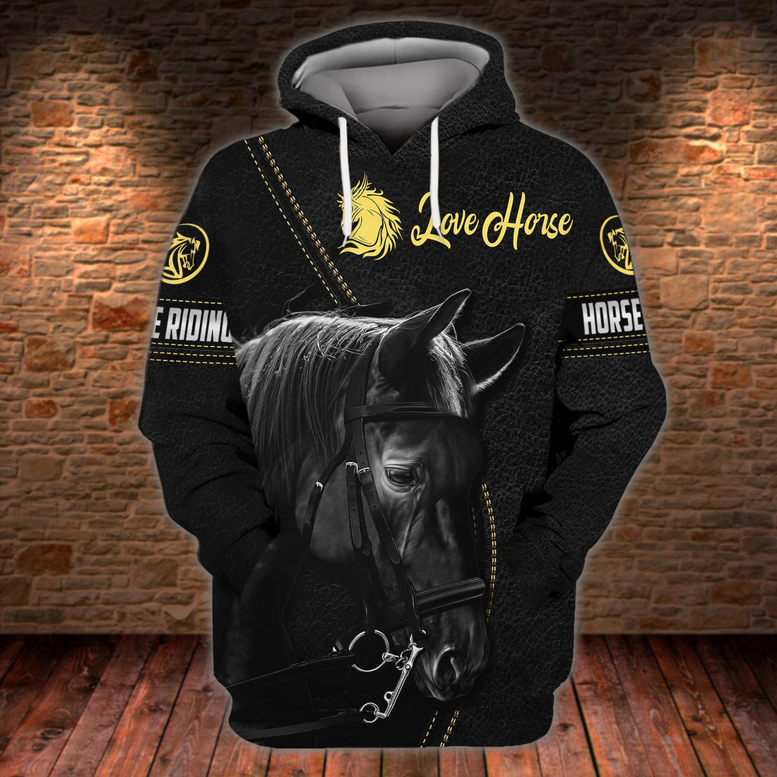 FUNSTUFFPRINT Horse 02 3D Hoodie and Zip Hoodie
