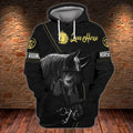 FUNSTUFFPRINT Horse 02 3D Hoodie and Zip Hoodie