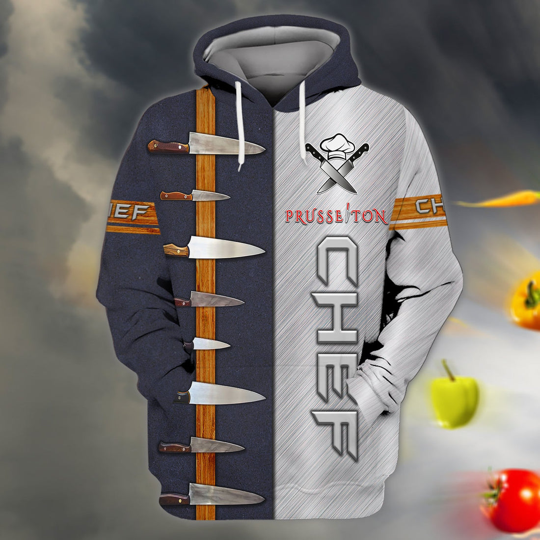 FUNSTUFFPRINT CHEF 3D Hoodie and Zip Hoodie