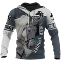 FUNSTUFFPRINT Hoodie Love Horse 3D Hoodie and Zip Hoodie
