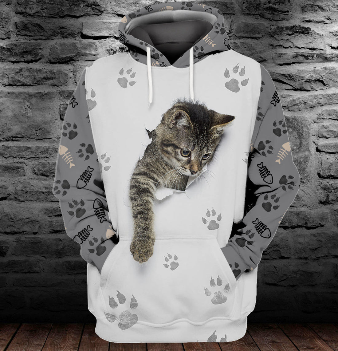 FUNSTUFFPRINT Cute Cats 3D Hoodie and Zip Hoodie