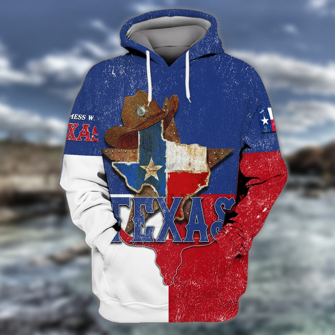 FUNSTUFFPRINT Texas Full Print 03 3D Hoodie and Zip Hoodie