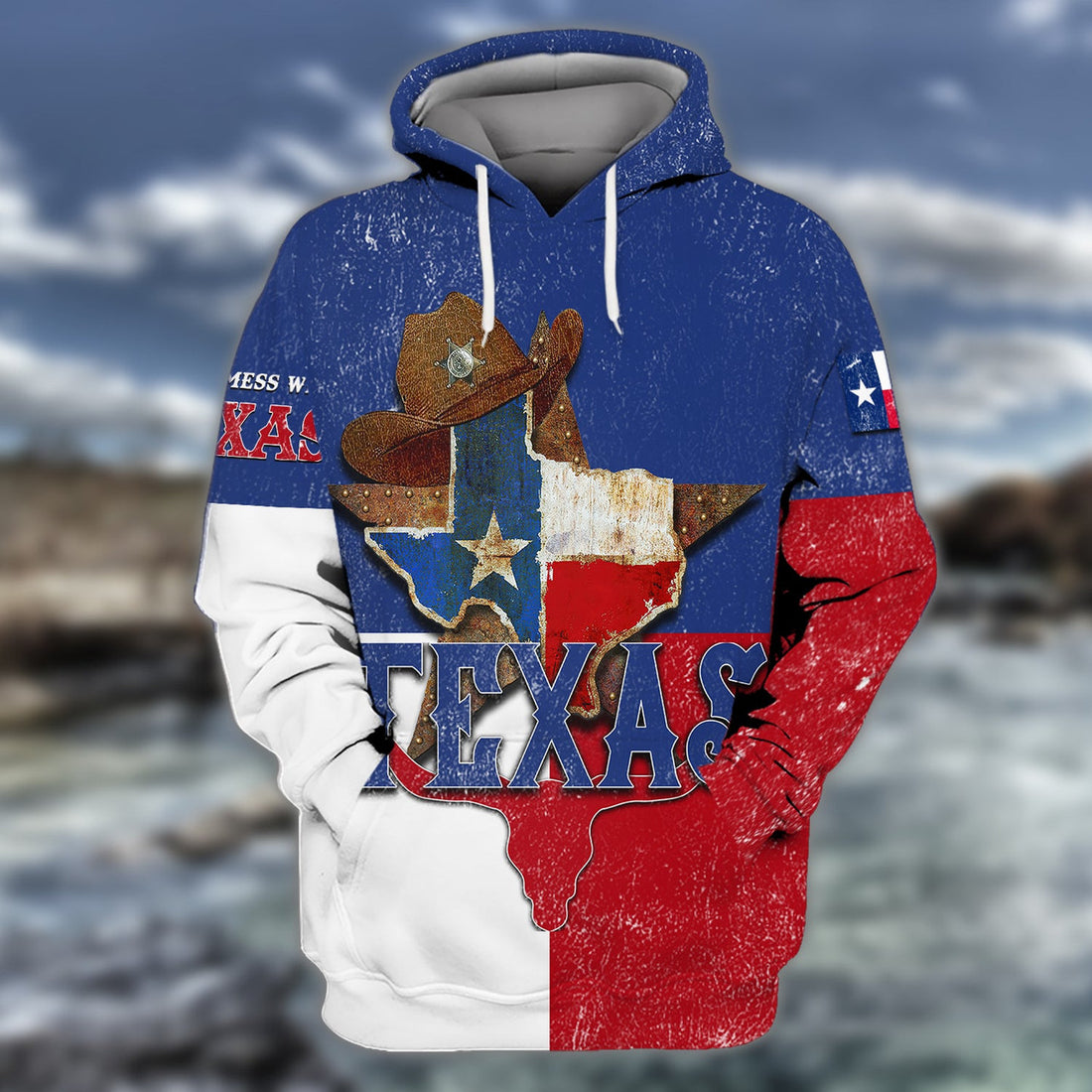 FUNSTUFFPRINT Texas Full Print 03 3D Hoodie and Zip Hoodie