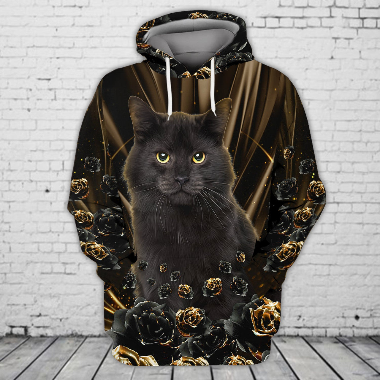 FUNSTUFFPRINT Cat, Full Print 10 3D Hoodie and Zip Hoodie