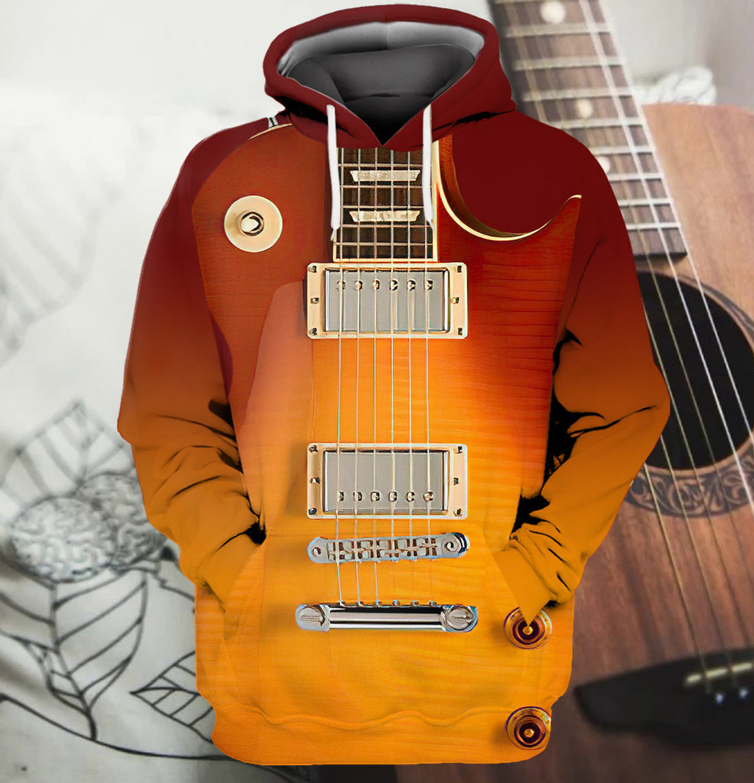 FUNSTUFFPRINT ELECTRIC GUITAR ZM1U9 3D Hoodie and Zip Hoodie
