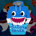 FUNSTUFFPRINT Daddy Shark Doo Doo Doo 3D Hoodie and Zip Hoodie