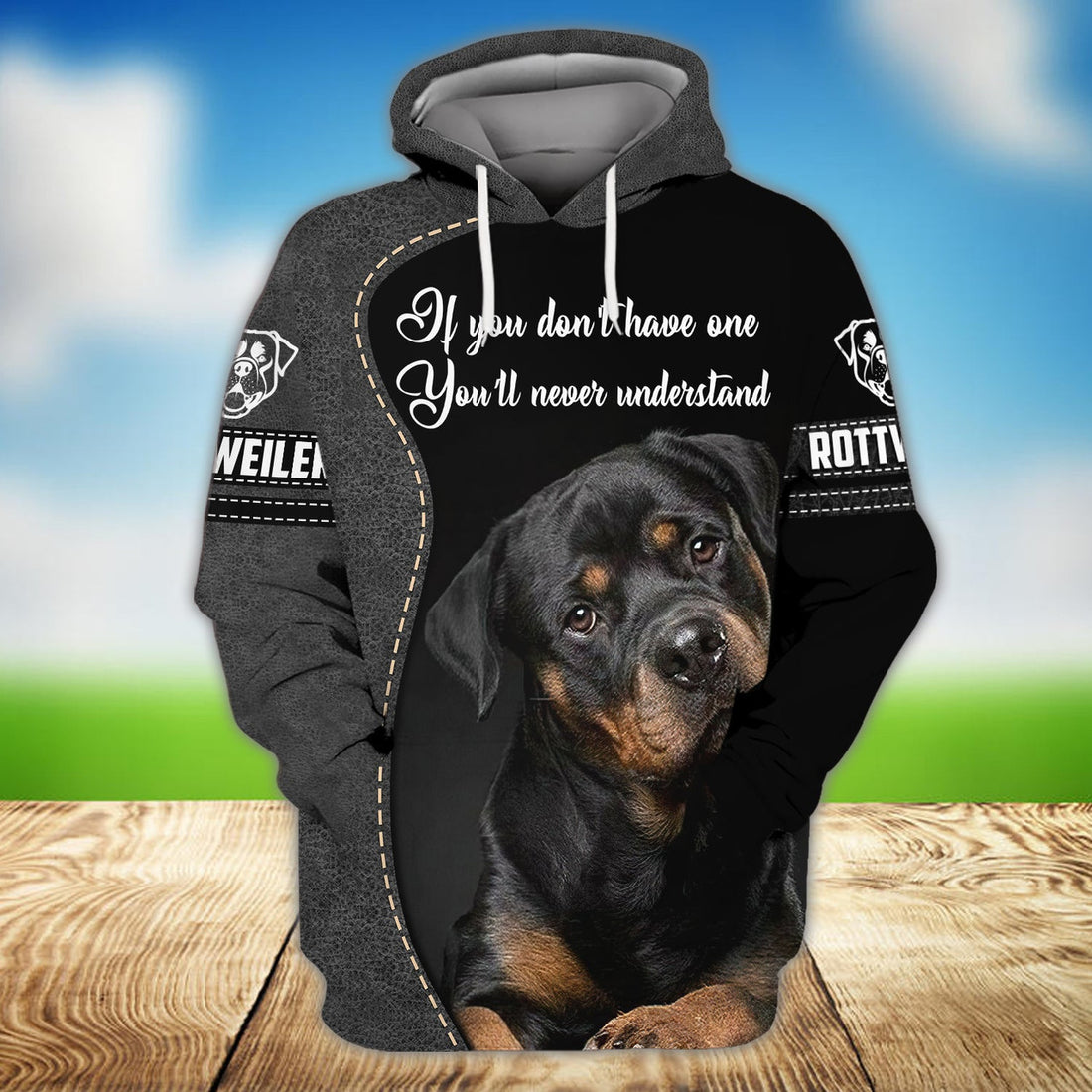 FUNSTUFFPRINT Rottweiler 3D Hoodie and Zip Hoodie