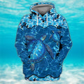 FUNSTUFFPRINT Turtle - Full Print 3D Hoodie and Zip Hoodie