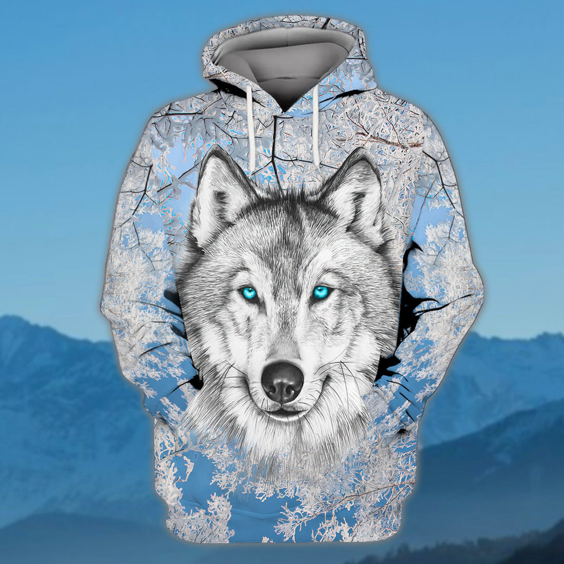FUNSTUFFPRINT Wolf Full Print 3D Hoodie and Zip Hoodie