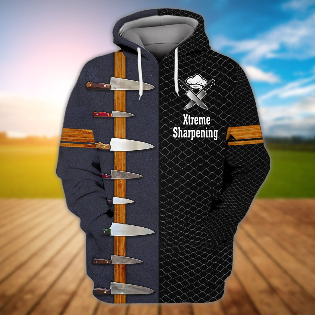 FUNSTUFFPRINT Xtreme Sharpening, 3D Full Print 02 3D Hoodie and Zip Hoodie