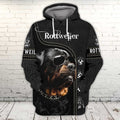 FUNSTUFFPRINT Full Print-N94- Rottweiler 3D Hoodie and Zip Hoodie