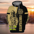 FUNSTUFFPRINT Firefighter S1 Full Print 3D Hoodie and Zip Hoodie