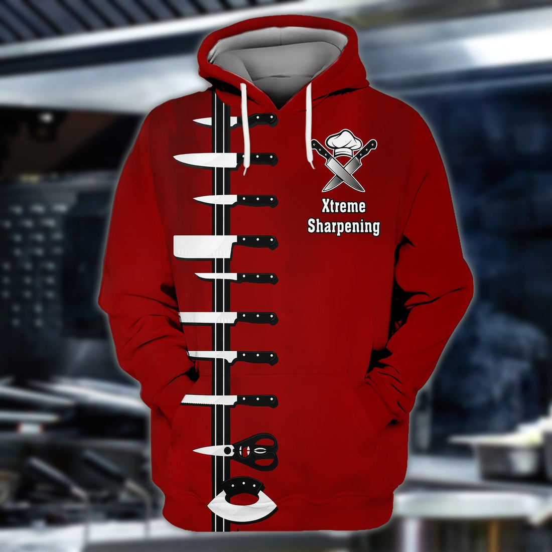 FUNSTUFFPRINT Xtreme Sharpening, 3D Full Print 03 3D Hoodie and Zip Hoodie